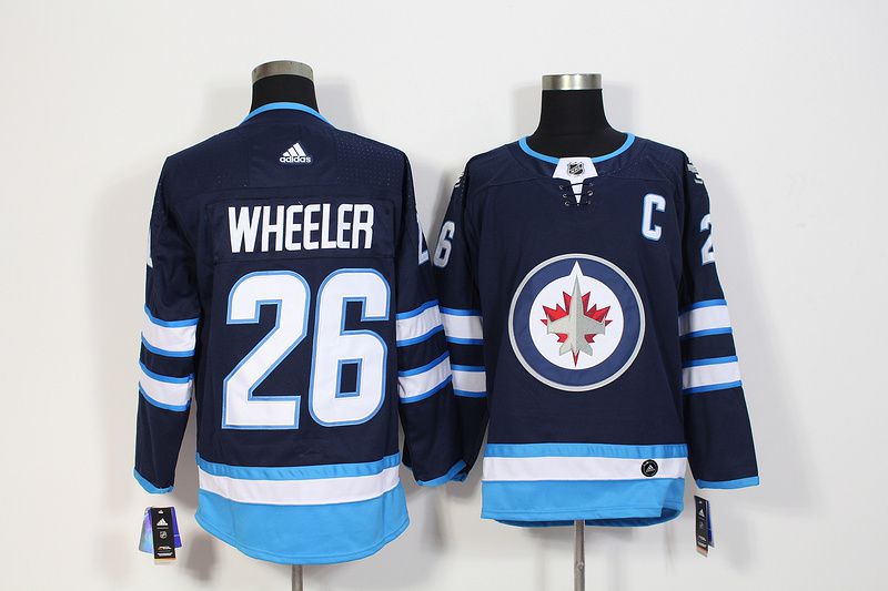 Men Winnipeg Jets #26 Wheeler Blue Hockey Stitched Adidas NHL Jerseys